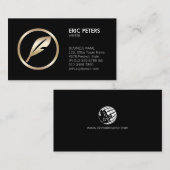 ライター作家小説家名刺 名刺 (正面/裏面)