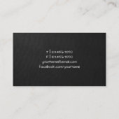 ライター作家白黒ディップペンダークリネン 名刺 (裏面)