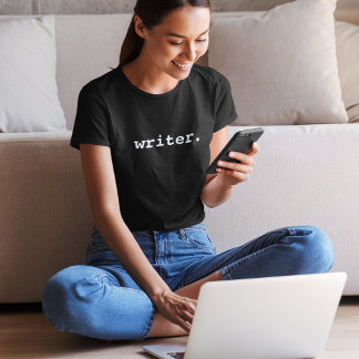 ライター女子Tシャツブラック Tシャツ