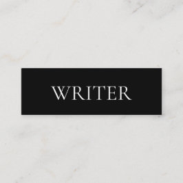 ライター白黒 モダン スキニー名刺