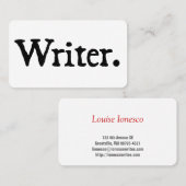 ライター白黒 名刺 (正面/裏面)