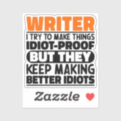 ライター私は物事を作ろうとするおもしろい諺 シール (シート)