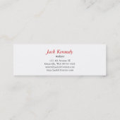 ライター |すべての作業を行い遊ません… スキニー名刺 (裏面)