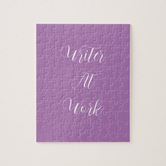 ライター・アット・ワーク・パープルパズル ジグソーパズル (縦)