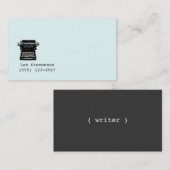 ライター、エディター、ヴィンテージタイプライター名刺 名刺 (正面/裏面)