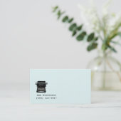 ライター、エディター、ヴィンテージタイプライター名刺 名刺 (スタンド正面)