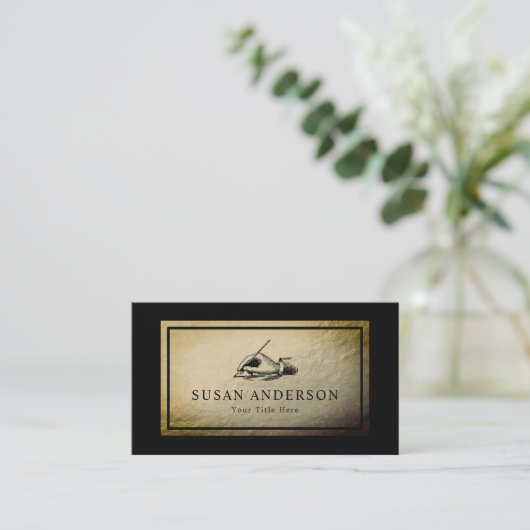 ライター – レトロ名刺 名刺 (スタンド正面)