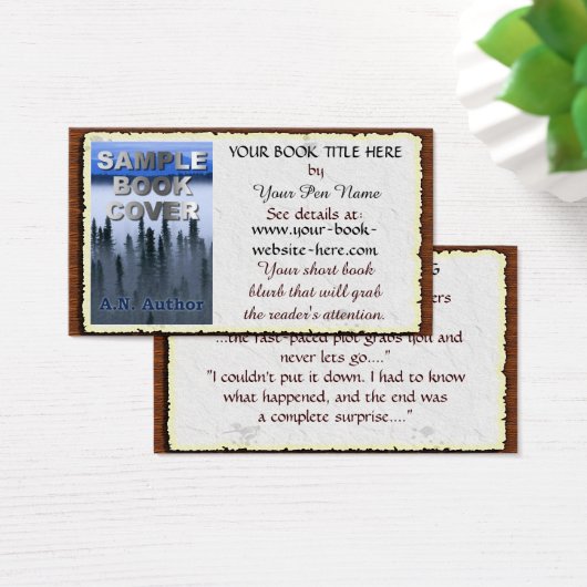 ライター/作家プロモーションブックカバー:古い紙 (デスク)