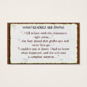 ライター/作家プロモーションブックカバー:古い紙 (裏面)