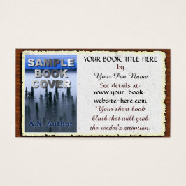 ライター/作家プロモーションブックカバー：古い紙