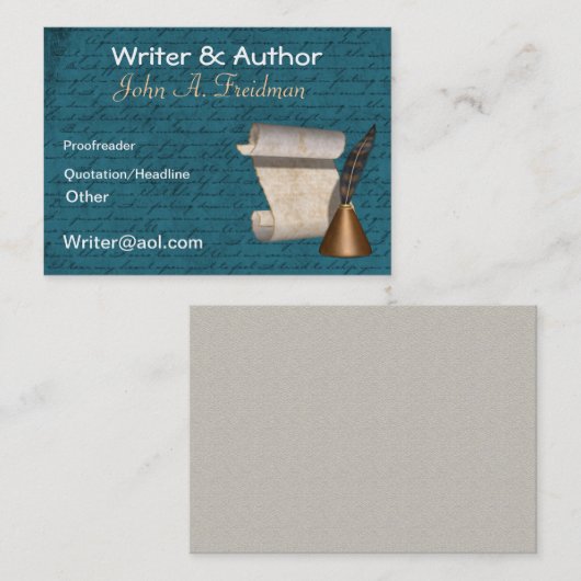 ライター/作家名刺 名刺 (正面/裏面)