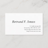 ライター 名刺 (裏面)