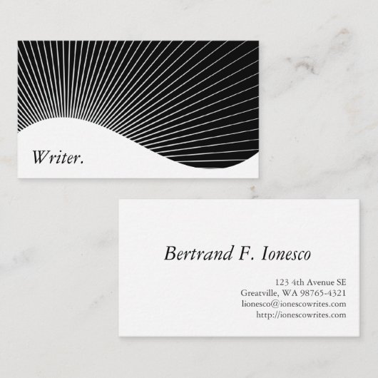 ライター 名刺 (正面/裏面)