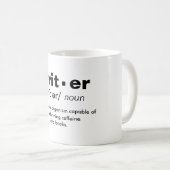 「ライター」定義コーヒーマグ コーヒーマグカップ (正面右)