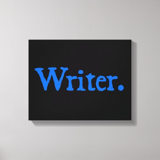 ライター：青文字 キャンバスプリント (正面)