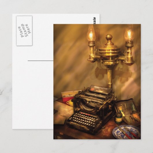 ライター – Remington Typewriter ポストカード (正面/裏面)