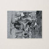 ライダぶら下がったーが牛をバクする ジグソーパズル (横)