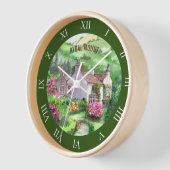 ライダル山ウィリアム・ワーズワースズホーム 壁時計 (傾斜)