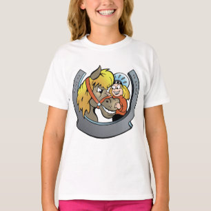 ライダーとウマの女子Tシャツ Tシャツ