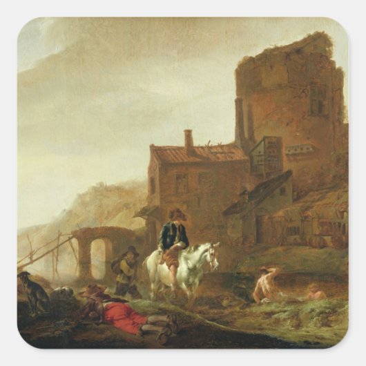 ライダーとバザー スクエアシール (正面)