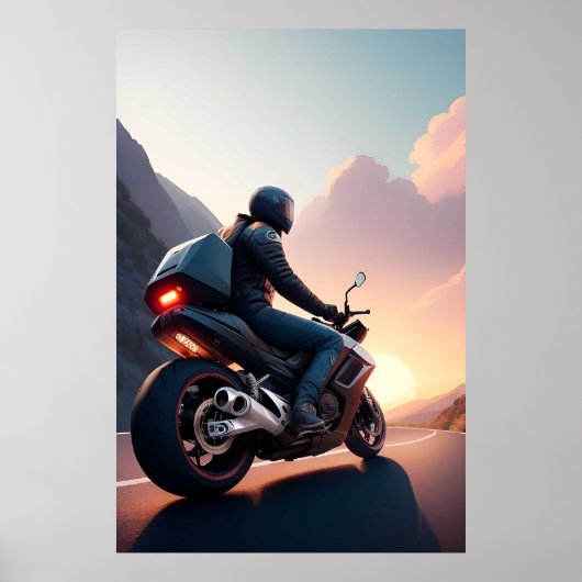 ライダーと旅行者のための景色の良い自転車の旅 ポスター (正面)