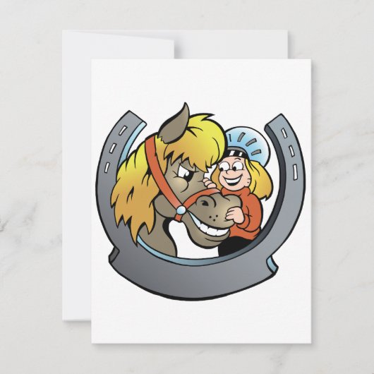 ライダーと馬の招待状 招待状 (正面)