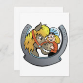 ライダーと馬の招待状 招待状 (正面/裏面)