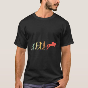 ライダーの乗馬の進化がジャンパーを表示 Tシャツ