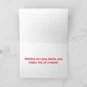 ライダーの愛の平和とクッキー シーズンカード (内部)