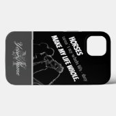 ライダーの選択:馬は私の人生を完全にする! Case-Mate iPhoneケース (裏面 (横))