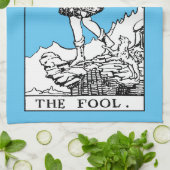 ライダーウェイテタロット専攻のアルカナザフール キッチンタオル (折り畳み)