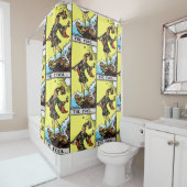 ライダーウェイテタロット専攻のアルカナザフール シャワーカーテン (インサイチュ)