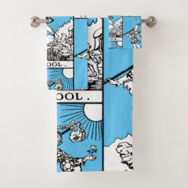 ライダーウェイテタロット専攻のアルカナザフール バスタオルセット