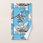 ライダーウェイテタロット専攻のアルカナザフール バスタオルセット (ハンドタオル)