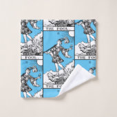 ライダーウェイテタロット専攻のアルカナザフール バスタオルセット (ウォッシュタオル)