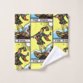 ライダーウェイテタロット専攻のアルカナザフール バスタオルセット (ウォッシュタオル)