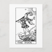 ライダーウェイテタロット専攻のアルカナザフール ポストカード (正面)