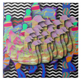 ライダーウマ科のと野生動物のアヒルの不気味な タイル