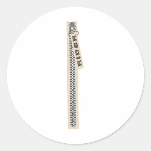 ライダージッパー ラウンドシール (正面)