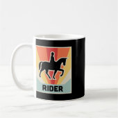 ライダーヴィンテージ乗馬 コーヒーマグカップ (左)