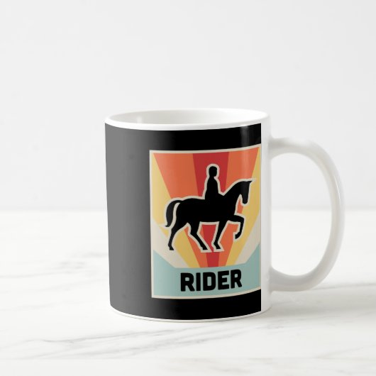 ライダーヴィンテージ乗馬 コーヒーマグカップ (右)