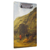 ライダー付きの川の風景Aelbert Cuyp クリップボード (右)
