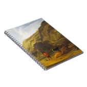 ライダー付きの川の風景Aelbert Cuyp ノートブック (右側)