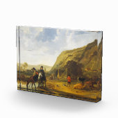 ライダー付きの川の風景Aelbert Cuyp フォトブロック (右)