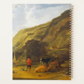 ライダー付きの川の風景Aelbert Cuyp プランナー手帳 (裏面)