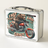 ライダー付きバイクに乗る メタルランチボックス (裏面)