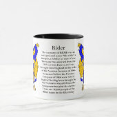 ライダー家族の紋章付き外衣 マグカップ (中央)