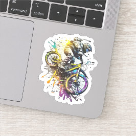 ライダー用バイクBMXホイリーフィックスバイク。自転車モダン シール