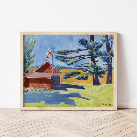 ライダー・オールド・スクールハウス | ジョージ・ルークス ポスター