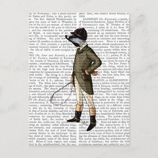 ライダー・フルのバッジ ポストカード (正面)